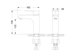 Смеситель Lemark Point для умывальника LM0306C