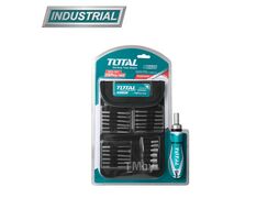 Отвертка реверсивная с набором TOTAL TACSD30266 (26 предметов)