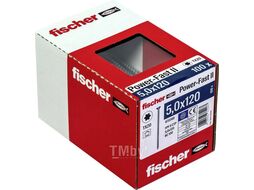 Саморез по дереву FPF CTF 5,0x120 белый цинк (100шт) Fischer