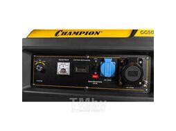 Генератор OHV 15 л.с., 25л, 5,0/5,5 кВт, эл.старт колеса CHAMPION GG5000EW