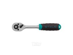 Ключ-трещотка 1/4", 72 зуба, с быстрым сбросом, CrV STELS 14025