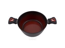 Кастрюля Lamart LT 1212 TERRACOTA (со стекл.крышкой, 18х8,2см)