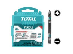 Бита ударная двухсторонняя PH2 + SL6,0 65 мм TOTAL TACIM16HL133 (10 шт)