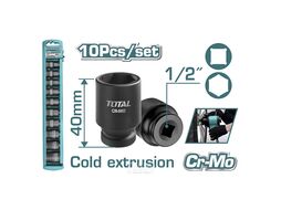 Набор ударных головок 1/2 " TOTAL THISTD12101 (10 предметов)