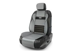 Накидка на сиденье Multi Comfort, анатомическая, 6 упоров, 3 предмета, материал экокожа, чёрн./т.серый AUTOPROFI MLT-320G BK/D.GY