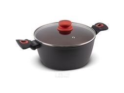 Кастрюля Lamart LT 1213 TERRACOTA (со стекл.крышкой, 20х9,3см)