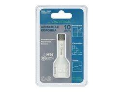 Алмазная коронка по керамограниту вакумная пайка 10 мм M14 Diamond Industrial
