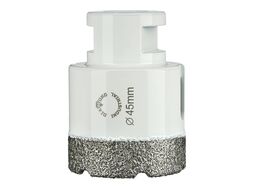 Алмазная коронка по керамограниту вакумная пайка 45 мм M14 Diamond Industrial