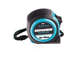 Рулетка Komfortabel, 5 м х 19 мм, обрезиненный корпус Gross 32561