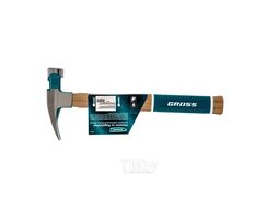 Молоток-гвоздодер,450 г, угол 75, магнит, обрезиненная рукоятка AMERICAN HICKORY GROSS 10418