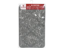 Коврик для ванной c памятью формы "Версаль", 45х75х1,2см, светло-серый, VORTEX (ВОРТЕКС)
