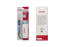 Паяльник REXANT, подставка, набор из 5 жал, керамический нагреватель, 220-480 C, 220 В/60 Вт