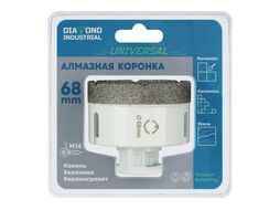 Алмазная коронка по керамограниту вакумная пайка 68 мм M14 Diamond Industrial