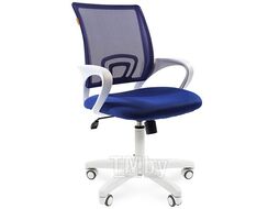 Офисное кресло Chairman 696 белый пластик TW-10/TW-05 синий
