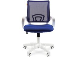 Офисное кресло Chairman 696 белый пластик TW-10/TW-05 синий