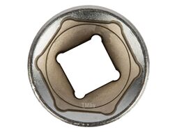 Головка торцевая, 24 мм, 6-гранная, CrV, под квадрат 1/2", хромированная MATRIX MASTER 13124