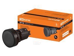 Кнопка SB7-EA21 d22мм 1з черная TDM SQ0746-0017
