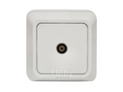 Розетка TV 1-мест. 75Ом 5-862МГц бел. Рим EKF PROxima
