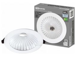 Светильник встраиваемый LED Деко 06, 10 Вт, 4000K, кругл, D170 мм, xром./бел., IP44, TDM SQ0362-0009