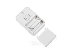 Беспроводной дверной звонок переливающийся 38 мелодий IP44 (белый/красный) REXANT