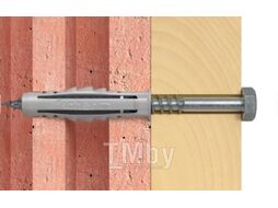 Дюбель для полнотелых материалов SX 12х60 с бортом (упак. 25шт) Fischer