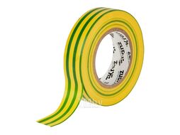 Изолента ПВХ 0,13х19 мм, 25 м, желто-зеленая KRANZ