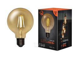 Лампа филаментная LOFT GLOBE A95 11,5Вт 1380Лм 2400K E27 диммируемая золотистая колба REXANT