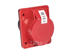 Розетка стационарная внутренняя 414 3Р+РЕ 16А 380В IP44 EKF PROxima ps-414-16-380