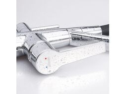 Смеситель для кухни Maxonor с подключением фильтра питьевой воды и гибким изливом, черный/хром (MN4460-17)