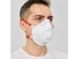 Респиратор (полумаска) SAVEX 313V формов. с клап. FFP3 (до 50 ПДК) инд. уп. (AirON)