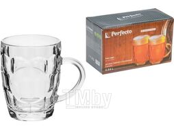Кружка пивная стеклянная PERFECTO LINEA Пэйл Лагер (Pale Lager), 2шт, 540 мл