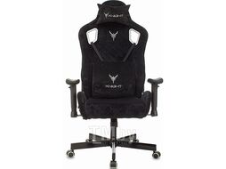 Кресло игровое Knight Outrider черный Light-20 с подголов. крестов. металл