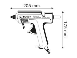 Пистолет клеевой BOSCH GKP 200 CE в чем. (500 Вт, 11 мм, 30 г/мин) (0601950703)