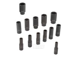 Набор головок ударных глубоких 13пр., 1/2" (10, 12-15, 17, 19, 21, 22, 24, 27, 30, 32мм), на пластиковом держателе Forsage F-4137MPB
