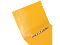 Папка с пружинным скоросшивателем и карманом А4 жёлтая Shebar Sb-4710A-YE