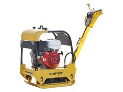 Виброплита SKIPER C160H-W (Honda GX270, 9.0л.с., плита 65х42см., 30.5кН, 15м/мин, реверс, колеса)