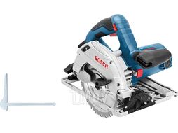 Циркулярная пила BOSCH GKS 55+ GCE в кор. (1350 Вт, диск 165х20 мм, до 63 мм, без регул. об.) (0601682100)