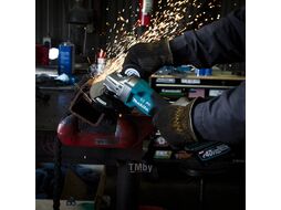 УШМ (болгарка) аккумуляторная MAKITA GA 012 GM 201 (40В, 115 мм, 8500 об/м, клав. (2x4.0Ач,DC40RA,Makpac4))