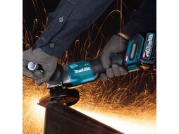 УШМ (болгарка) аккумуляторная MAKITA GA 012 GM 201 (40В, 115 мм, 8500 об/м, клав. (2x4.0Ач,DC40RA,Makpac4))