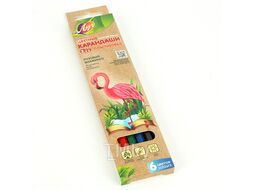 Карандаши 6цв "Zoo" корпус шестигранный (пластиковые)