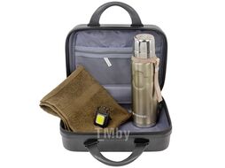 Набор (сумка черная 026# + полотенце + термос 51717 + фонарик52136) La and Te beaute LT5Bag