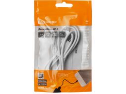 Дата-кабель, ДК 4, USB - micro USB, 1 м, белый, TDM