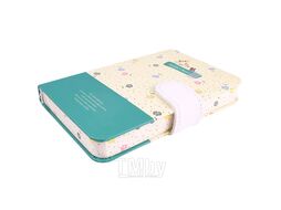 Книжка записная 9,5*14,5см 144л в клетку на застёжке с цветным срезом Darvish DV-9604