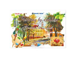 Набор для творчества "Рисование по номерам" холст-30*20см Алая роза Darvish DV-4358-48