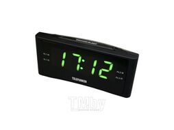 Настольные часы TELEFUNKEN TF-1712 (черный/зеленый)