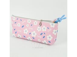 Пенал мягкий тубус "Love" кожзам, ассорти Darvish DV-13210