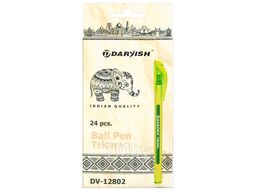 Ручка шар. синяя Trion+ корпус трехгранный soft touch цвет ассорти Darvish DV-12802