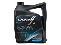 Масло моторное (PN 8303715) Guardtech B4 Diesel 10W-40 4 л VW 505.00 Wolf 23126/4