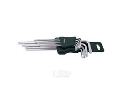 Набор ключей TORX Г-образных экстра длинных, 9пр. (Т10, Т15, Т20, Т25, Т27, Т30, Т40, Т45, Т50) в пластиковом держателе Rock FORCE 5098XL
