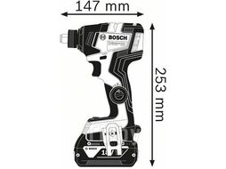 Аккум. ударный гайковерт BOSCH GDX 18V-200 C L-BOXX (18.0 В, 2 акк., 5.0 А/ч Li-Ion, посадочн. квадрат 1/2, внутр. шестигр. 1/4 ", 200 Нм, вес 1.7 кг)